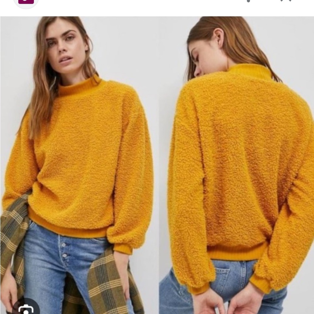 Anthropologie porridge Sherpa sweater